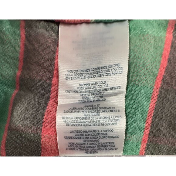 Double RL RRL Ralph Lauren Plaid Flannel Shirt sz XS Green pink - Picture 3 of 6